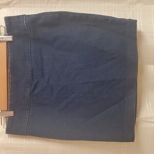 Pink Victoria's Secret Dark Wash Denim Mini Skirt M Size Medium